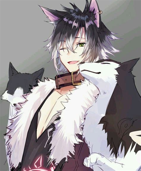 Find this pin and more on cute anime boy by shimofuka. Pin by Yumi on Anime Boys | Anime cat boy, Wolf boy anime ...