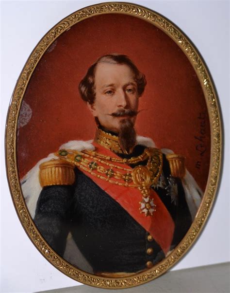 15 августа 1769, аяччо, корсика — 5 мая 1821, лонгвуд, остров святой елены) — император. 19th c. Portrait Miniature of Napoleon III, French Emperor ...