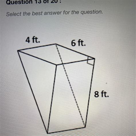 , , use the formula to find the area of the triangle with. Find the total surface area of the triangle prism in the ...