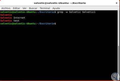 La entrada de texto hacia el comando grep puede realizarse de varias formas. Cómo usar comando Grep y Tree Linux ejemplos - Solvetic