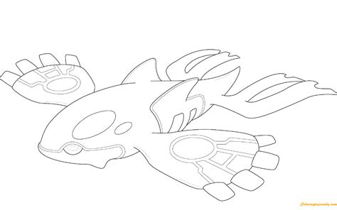 It has yellow fur, long yellow ears and two red circles on its cheeks. Kyogre From Pokemon Coloring Page - Free Coloring Pages Online