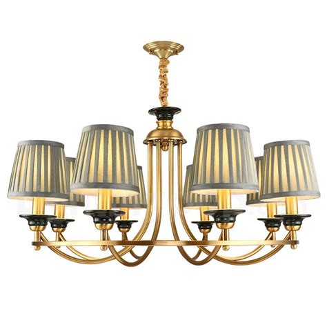 Chandeliers are made to impress with multiple lamps and tiers shining radiant light across the room. American Modern Contemporary Pure Brass Nordic Chandelier ...
