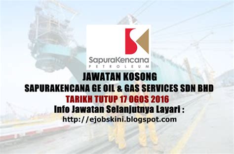 Jawatan kosong terkini di bank simpanan nasional (bsn) februari 2016. Jawatan Kosong SapuraKencana GE Oil & Gas Services Sdn Bhd ...