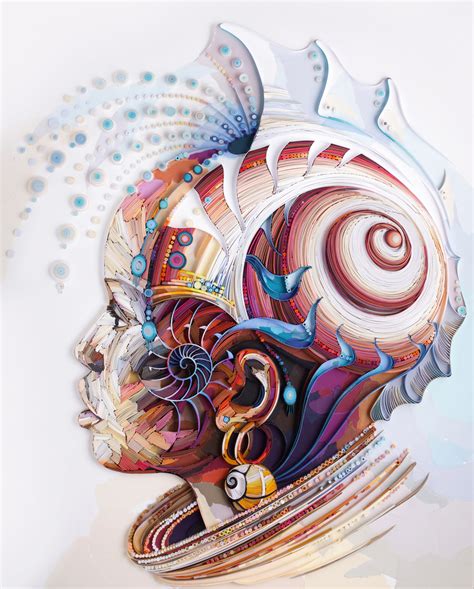 Yulia Brodskaya Paper Art Works - "Painting With Paper"