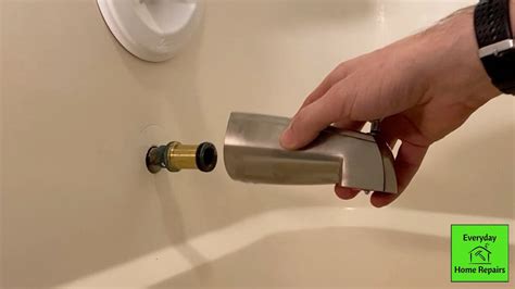 Replacing a bathtub faucet is a pretty. HOW TO REPLACE A DELTA TUB SPOUT - YouTube