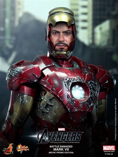And given the movie is set after the events of captain america: Hot Toys Battle Damaged Iron Man Mark VII Limited Figure ...