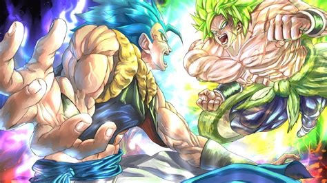 Podrias hacer este poster con calidad suplime? Download 3840x2160 Goku Vs Broly, Dragon Ball Super: Broly, Artwork, Scream Wallpapers for UHD ...