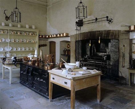 The greek kitchen 343 s. Saltram Manor kitchen late 1700s except for 1800s oven ...