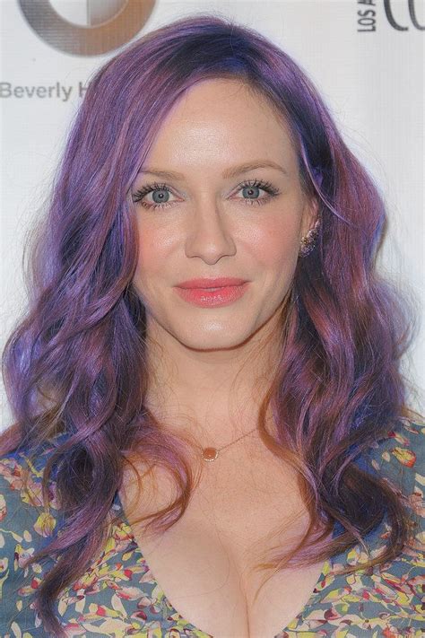 Christina hendricks' tousled curls look gorgeous on short hair. Christina Hendricks | Red scene hair, Lilac hair dye, Long ...