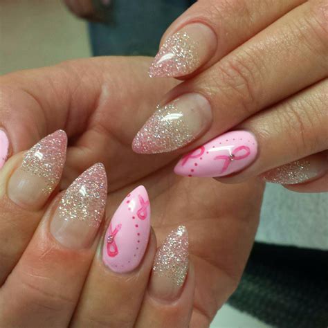 Show your support for breast cancer awareness by educating people, sharing your stories. Nail Art, Nail Designs, Pink Nails, Breast Cancer ...