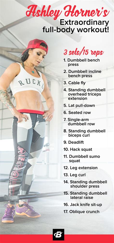 This full body workout plan is actually two complete total body workouts that you can follow as a 30 day full body program to build strength best full body workout. Ashley Horner's Extraordinary Full-Body Workout