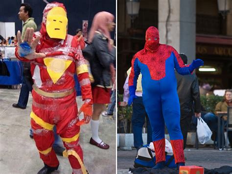 Scammer tried selling me fake iron man skin. Are these the worst Cosplay costumes ever at Comic Con ...