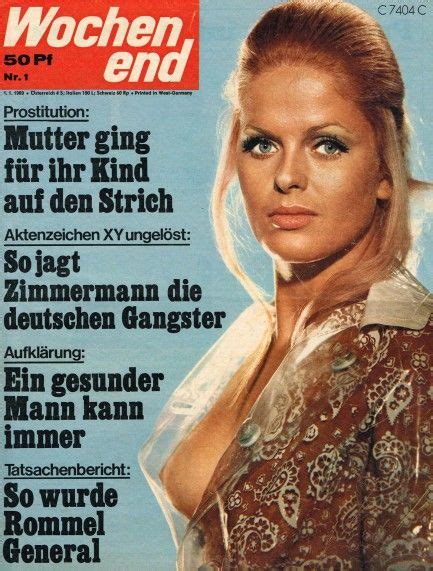 Hungarian cutie anita double penetrated in the office. Karin Schubert, Wochenend Magazine 05 January 1969 Cover ...