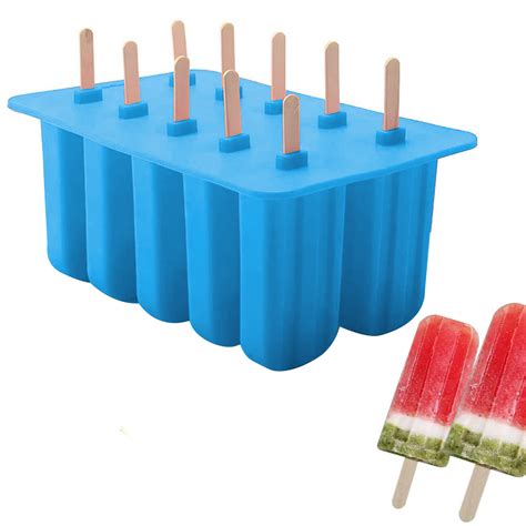 Having a popsicle mold that's easy to fill, store, and remove treats from makes all the difference. Popsicle Molds Food Grade Silicone Frozen Ice Cream Maker ...