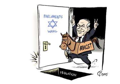 Waffenbrüder fast seit gründung der anonyme karikatur mit dem flüchtlingsjungen handala des palästinensischen karikaturisten nadschi. Israel-Wahl von Paolo Calleri | Politik Cartoon | TOONPOOL