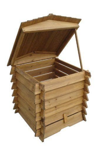 To build you will drill several holes in the bottom of one plastic tote then place that in the other bin. Easipet Wooden Compost Bin 328L in BeeHive Style 337 ...