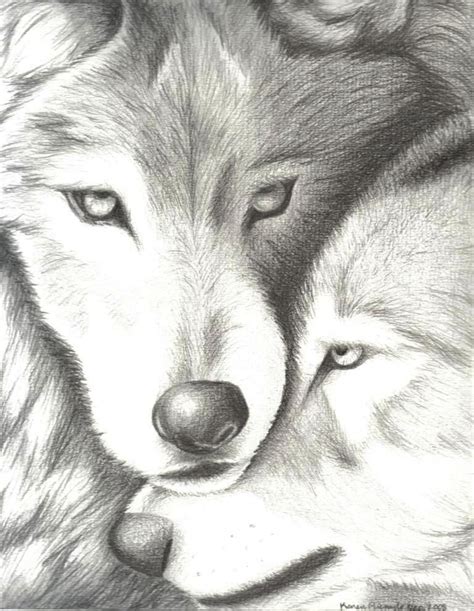 At the apollo' pencil 1988. Wolves Nuzzling by EvaJanus.deviantart.com on @deviantART ...