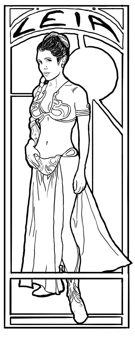 Princesses coloring page with few details for kids. Princess Leia Coloring Pages - Best Coloring Pages For Kids