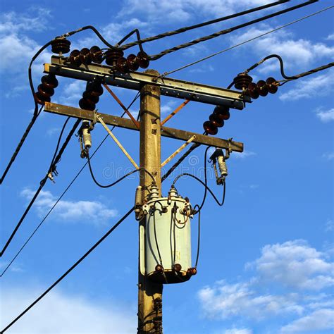 Well, at least if (when) the pole transformer goes, i can say i told you so that of course means you hear a pop and the lights go out. Transformer And Power Lines Stock Image - Image of ...