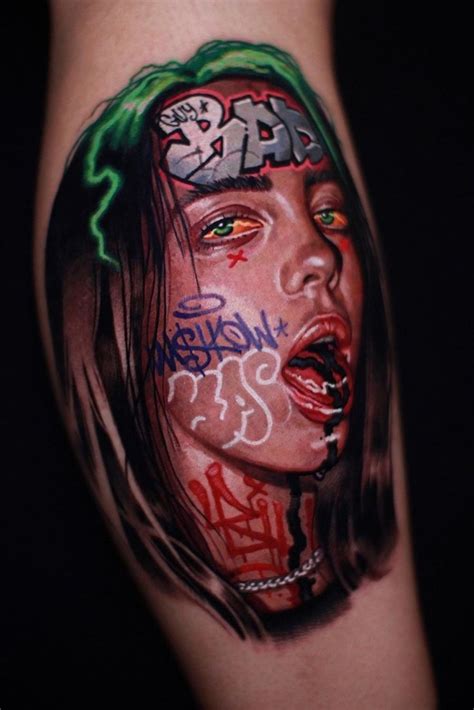 Billie eilish is finally showing off her tattoo for all of her fans to see. Billie Eilish in 2020 | Cool tattoos, Billie eilish, Money ...