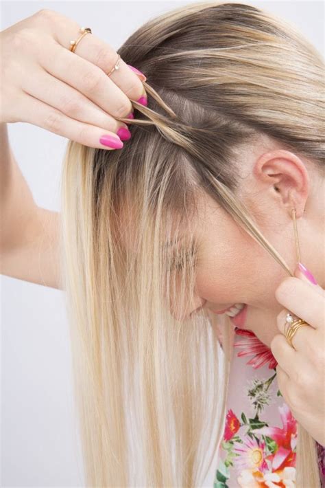 Part your hair to either side. How to Make a Headband Braid in 9 Easy Steps in 2020 ...