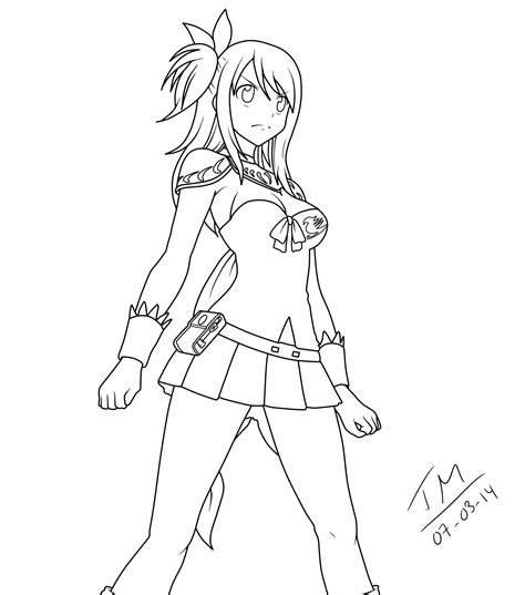 The world of fairy tail is surprisingly rigid for an anime series about a bunch of mages who seem to prefer physical combat to things people actually expect of mages. Lucy Heartfilia. Fairy Tail. LINEART. by themenda1 on DeviantArt