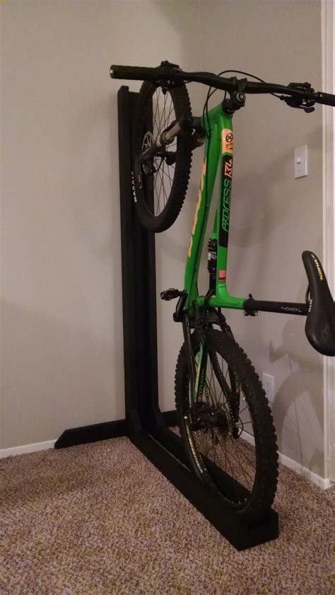 It will be almost impossible to repair some areas of bike without putting it on a stand, when it comes to stands, three leg stand are better for balance and safety. Self Supporting Vertical Bike Stand #handmade #crafts # ...