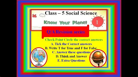 The savvas™ realize reader™ app for windows® is an ebook application that provides students with an engaging, interactive learning experience. Class - 5 Chapter - 1 KNOW YOUR PLANET Social Science question answer revision series - YouTube