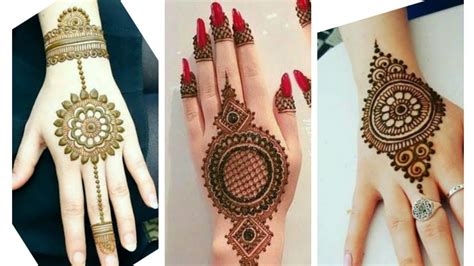 Simple mehndi designs for front hands. Gol Tikki Mehndi Designs For Back Hand Images - Easy Round ...