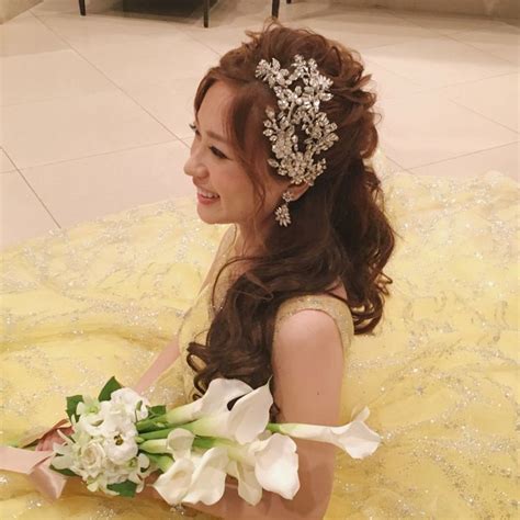 #weddinghair #ウェディングヘア お色直しは #マリアエレナ5521 の ...