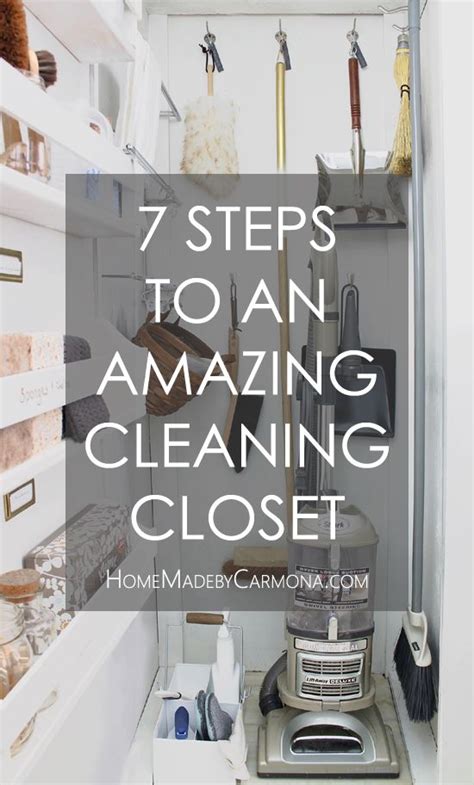 Without essential closet organizers and a streamlined storage system, your bedroom closet can become a messy, disorganized disaster no matter how carefully you fold your clothes or hang them. A Gorgeous & Effective Cleaning Closet - Home Made By ...