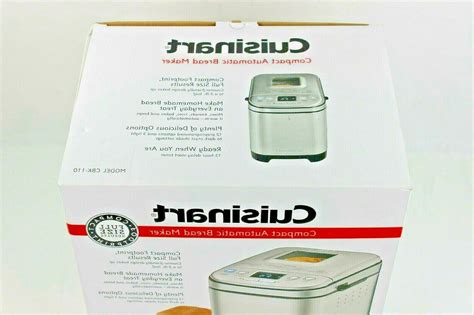 Press loaf size and crust color buttons to select both size. Cuisinart CBK-110 Automatic Bread Maker with Bread Machine