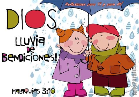 El sistema meteorológico nacional pronosticó lluvias fuerte en la tarde noche para nuestra ciudad. Reflexiones para TI y para MÍ: * DIOS Lluvia de Bendiciones