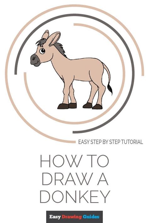 How to draw donkey step by step for kids how to draw cartoon donkeys & mules with simple steps lesson How to Draw a Donkey | Easy drawings, Drawing tutorial ...