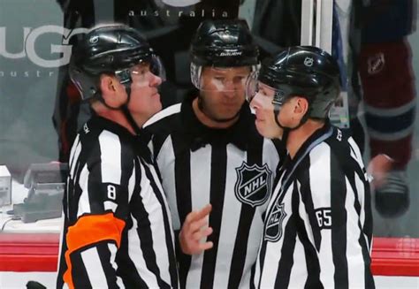This isn't always guarenteed to start a fight, but it will in a lot of situations. Tonight's NHL Playoff Referees & Linesmen - 4/22/15