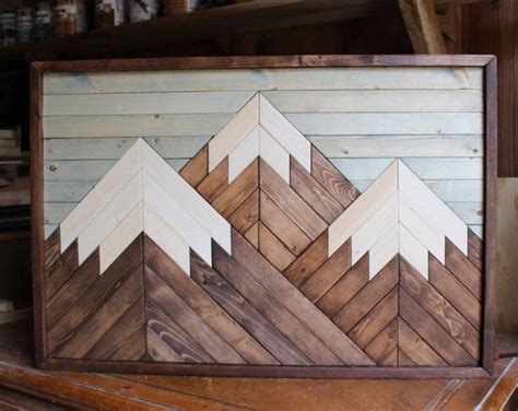 Get 5% in rewards with club o! Mountain Wood Art,Mountain Range,Modern Wood Art,Wood Wall ...