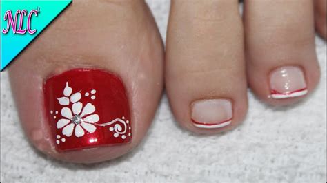 Diseño de pies flor y. Flores Uñas Sencillas Y Bonitas Para Pies - Flores facil ...