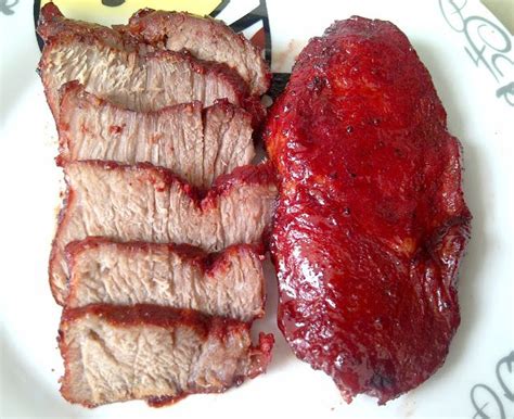 (6) grill pork skewers on a grill pan until both sides are slightly . Babi Panggang Merah aka Pork Carsiew BBQ (Dengan gambar ...