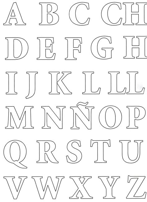 ¿necesitas realizar un cartel, una advertencia, determinado mensaje o simplemente contar con moldes para que los más pequeños aprendan? Letras grandes para imprimir - Imagui