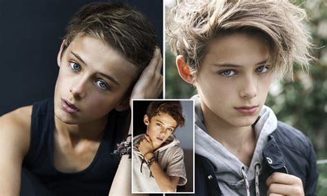 Can you stand the rain. William Franklyn-Miller dubbed world's most handsome boy ...