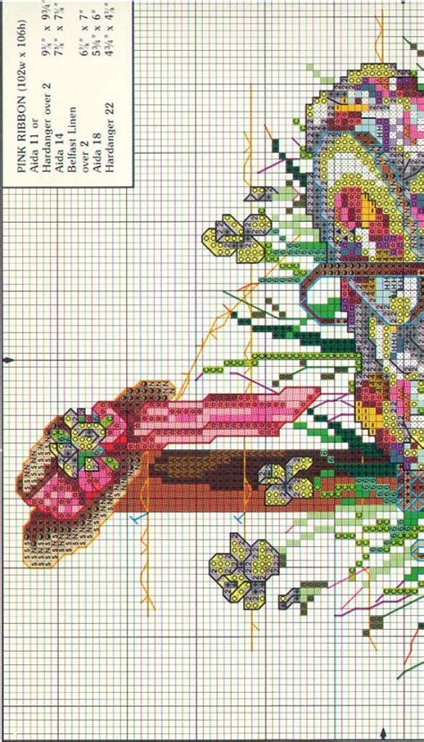 Use 2 strands of thread for cross stitch. "Summers Remembered Pink Ribbon ~ The Best Of Paula ...