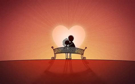 Couple on sunset background on Valentine's Day February 14 wallpapers ...