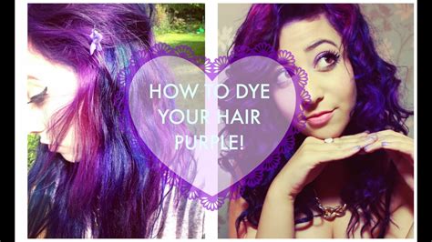 I wanna dye it purple like babyj (check her timeline out! How I dyed my hair bright purple! - YouTube