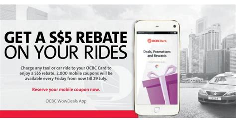 Select the fd promotion tenor. OCBC: $5 Rebates on Your Taxi / Car Rides (8 - 14 Jul 16 ...