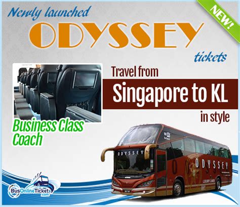 There are 3 ways to get from malacca to singapore by bus or car. Coach Tickets for Odyssey Bus from Singapore to Kuala ...