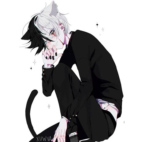 See more ideas about goth boy, aesthetic anime, anime. Nekonekonya by xuwva on DeviantArt | Anime cat boy, Anime ...