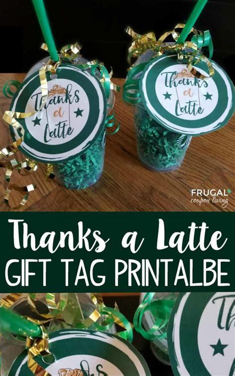 Can i send a visa gift card via email? Thanks A Latte Printable - Teacher Appreciation Starbucks ...