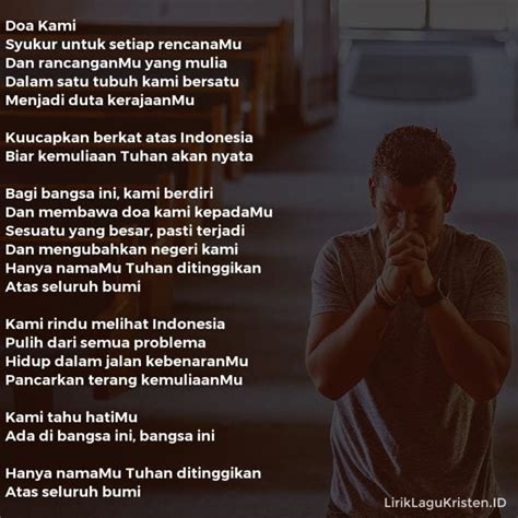Download lagu sahabat untuk sahabat mp3 gratis dalam format mp3 dan mp4. Doa Kami • LIRIK LAGU KRISTEN