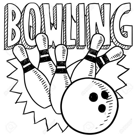 The pins are arranged automatically in a triangular shape by a machine at the end of the lane. Bowling Ball Drawing at GetDrawings | Free download