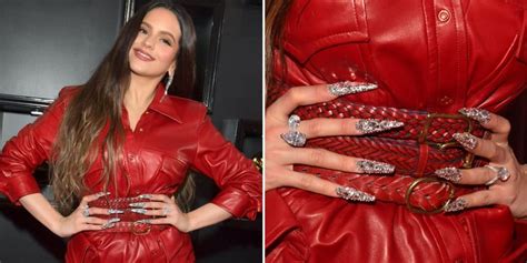 Find and save images from the nails collection by rosalia corrao (rosalia_corrao) on we heart it, your everyday app to get lost in what you love. Rosalía's Razor-Sharp Bejeweled Nail Art at the Grammys 2020 | POPSUGAR Beauty